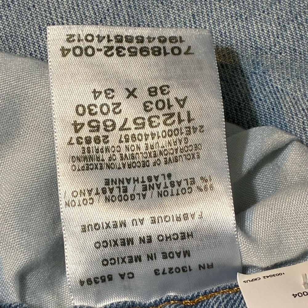 Lee Legendary Regular Straight Jean Open Seas 112357654 Size 38X34 - Picture 9 of 11